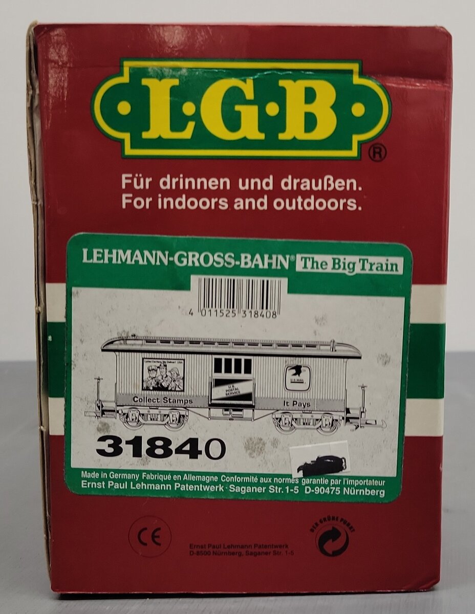 LGB 31840 G Scale U.S. Mail 