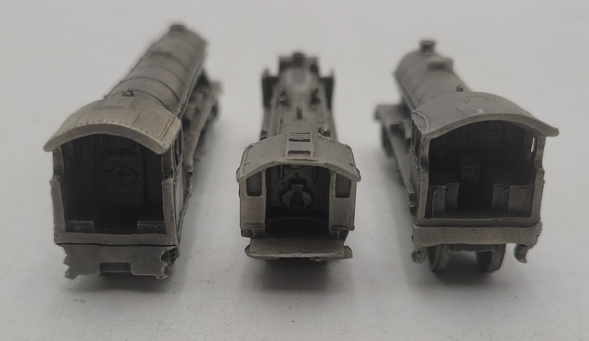 Franklin Mint Assorted Pewter Steam Locomotives [3] EX