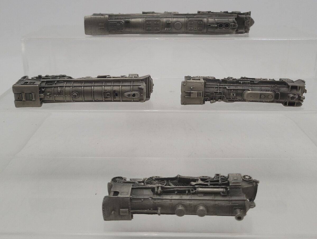 Franklin Mint Assorted Pewter Steam Locomotives [4] EX
