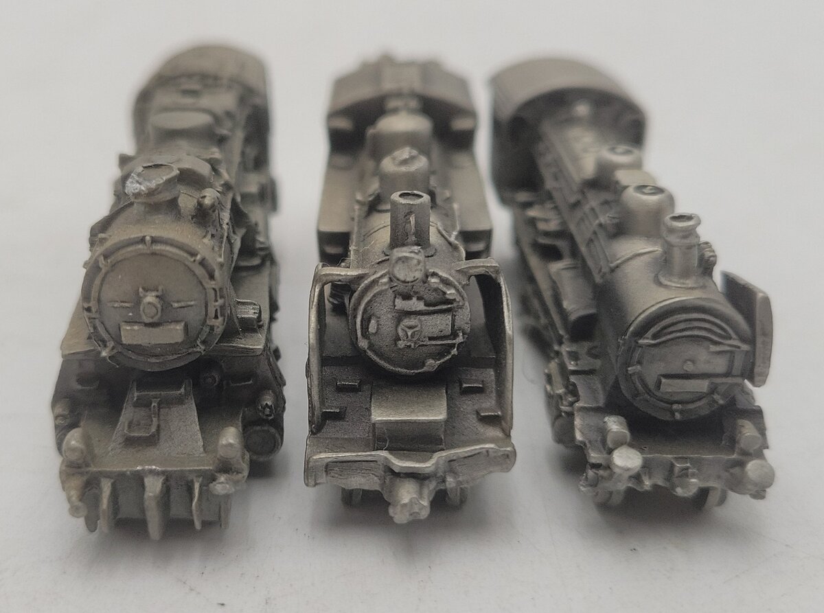 Franklin Mint Assorted Pewter Steam Locomotives [3] VG