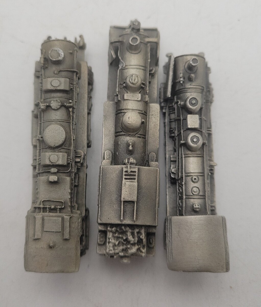 Franklin Mint Assorted Pewter Steam Locomotives [3] VG