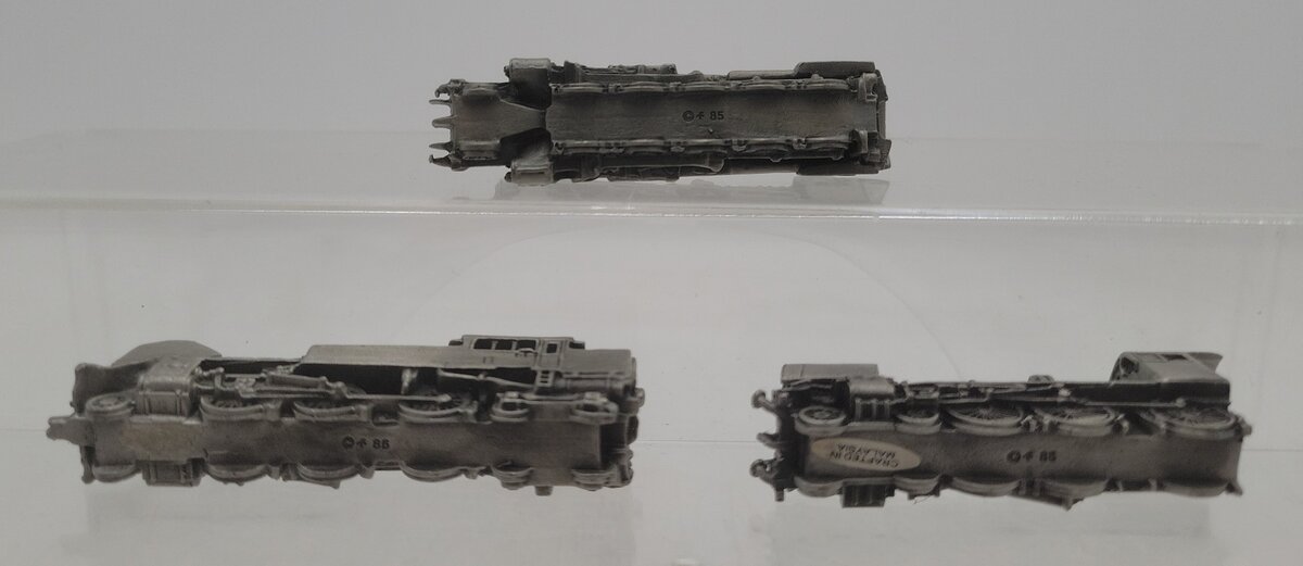 Franklin Mint Assorted Pewter Steam Locomotives [3] VG