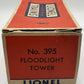 Lionel 395 Vintage O 4 Light Green Metal Floodlight Tower EX/Box
