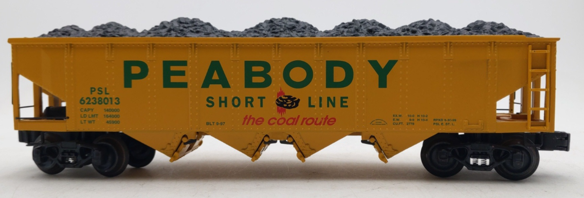 K-Line K623-8013 O Gauge Diecast Peabody Hopper w/Coal Load EX