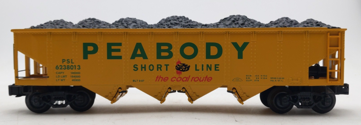 K-Line K623-8013 O Gauge Diecast Peabody Hopper w/Coal Load EX
