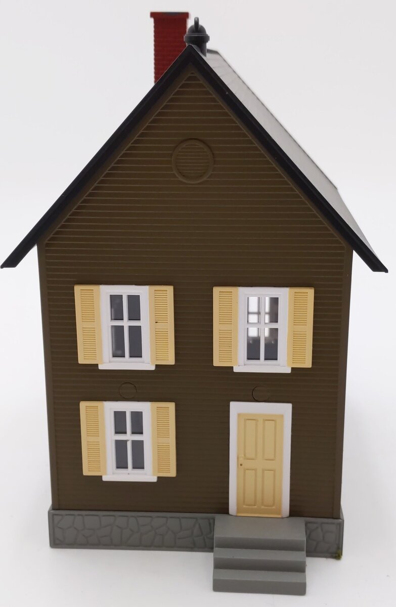 MTH 30-9044 O Gauge Brown Row House #1 - Undecorated EX