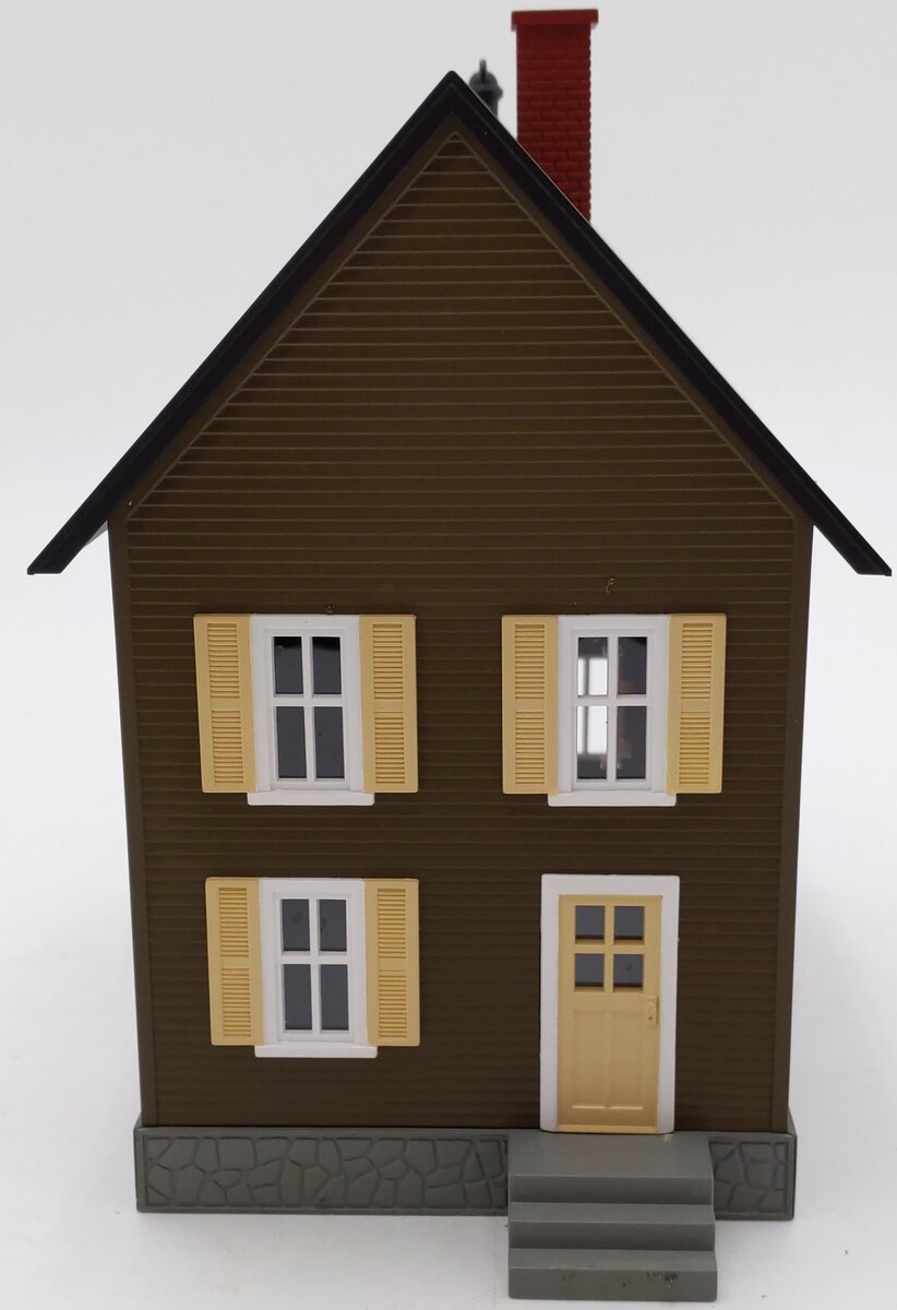 MTH 30-9044 O Gauge Brown Row House #1 - Undecorated EX