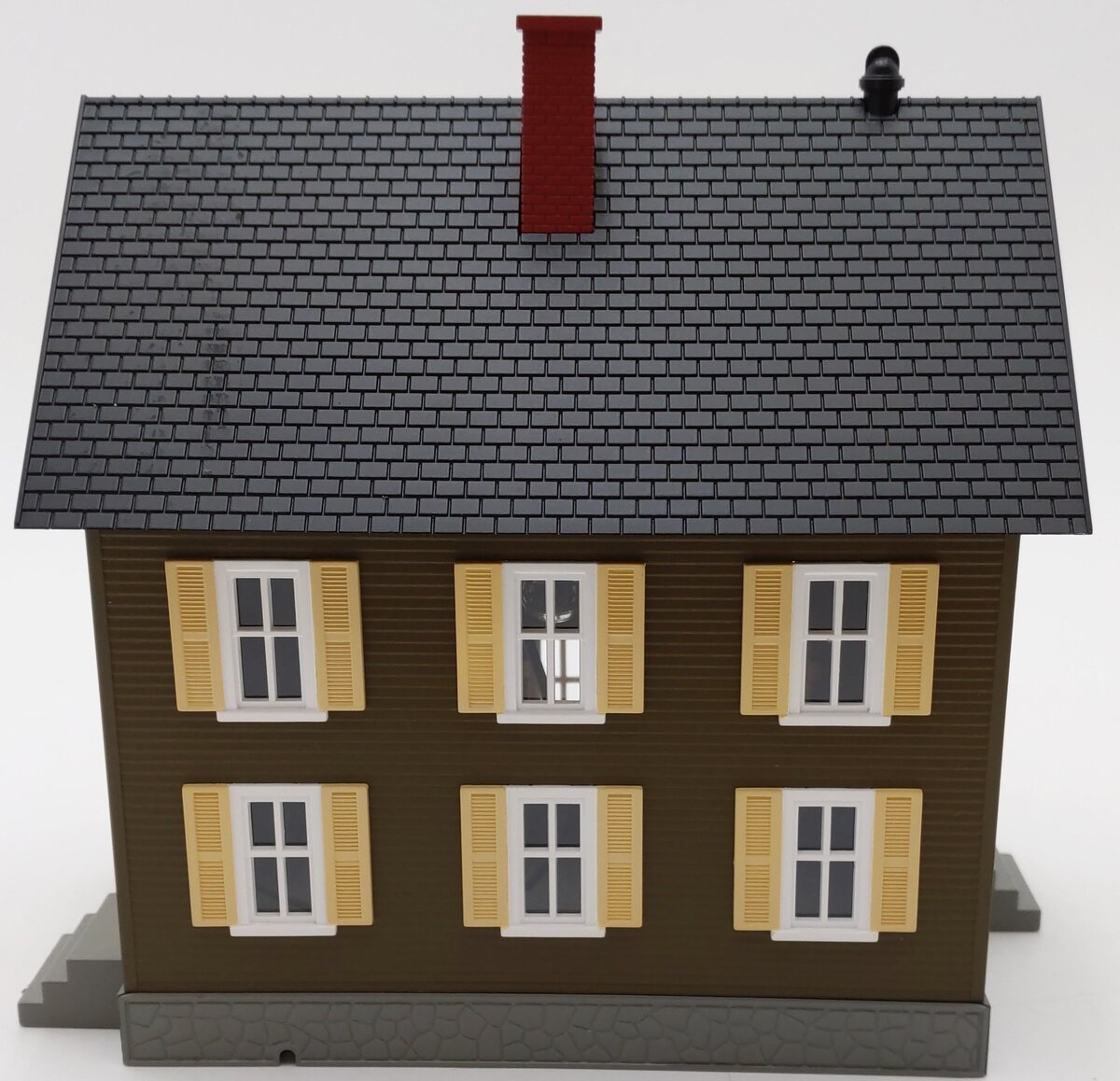 MTH 30-9044 O Gauge Brown Row House #1 - Undecorated EX