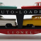 Lionel 6414 Vintage O Gauge Postwar Evans Autoloader with 4 Automobiles VG/Box
