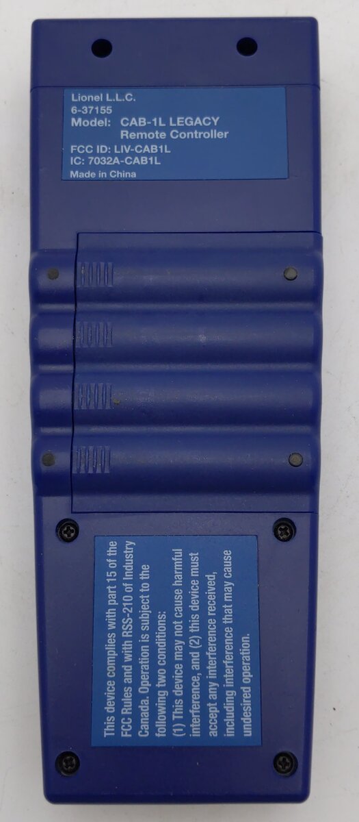 Lionel 6-37155 Legacy CAB-1L Remote Controller EX