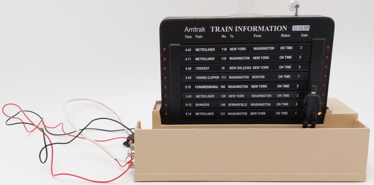 MTH 30-9022 O Amtrak Operating Dispatch Board #334 VG