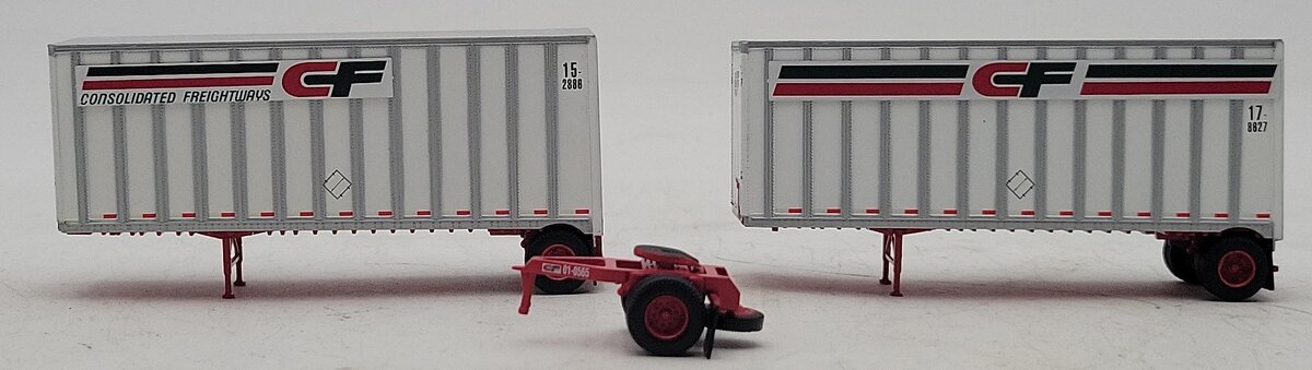 Athearn 91052 HO CF 28' Trailers with Dolly #2 (2) LN/Box