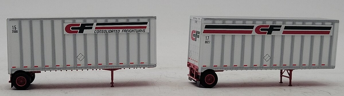 Athearn 91052 HO CF 28' Trailers with Dolly #2 (2) LN/Box