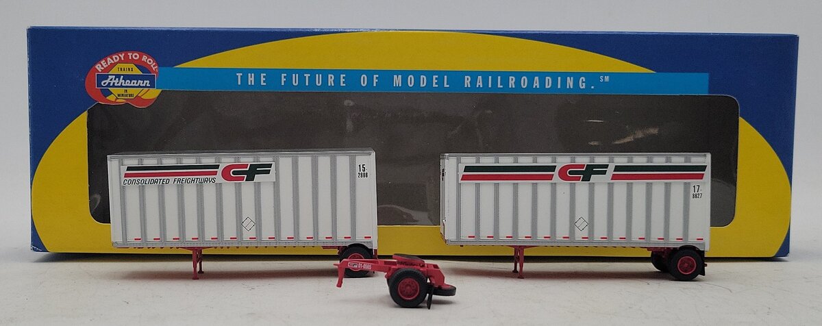 Athearn 91052 HO CF 28' Trailers with Dolly #2 (2) LN/Box