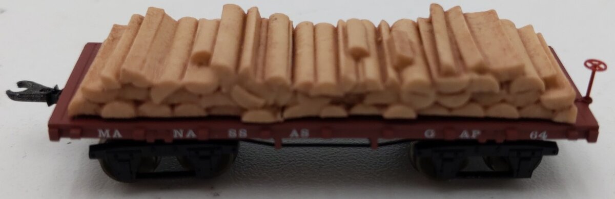 Micro-Trains 15300050 N Manassas Gap Railroad 26' Civil War Era Flatcar #64 EX/Box