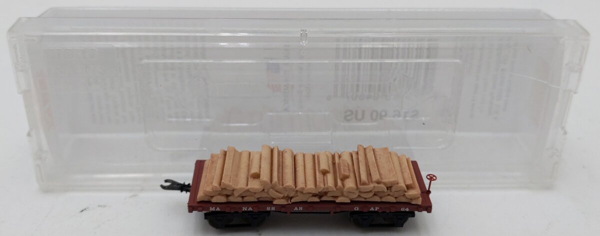 Micro-Trains 15300050 N Manassas Gap Railroad 26' Civil War Era Flatcar #64 EX/Box