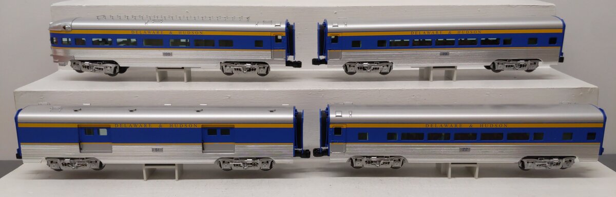 Lionel 6-15313 O Gauge Delaware & Hudson Aluminum 4-Car Passenger Set EX/Box