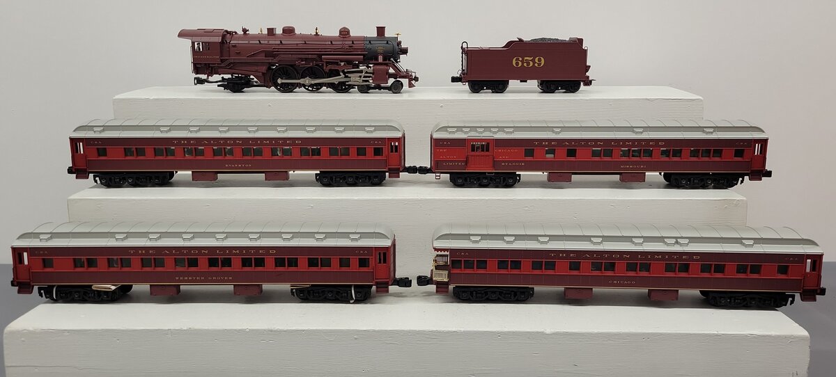 Lionel 6-31704 O Gauge Chicago & Alton Limited Steam Passenger Train Set EX/Box