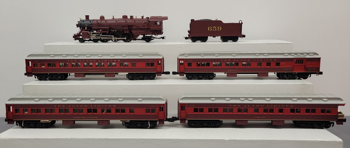 Lionel 6-31704 O Gauge Chicago & Alton Limited Steam Passenger Train Set EX/Box