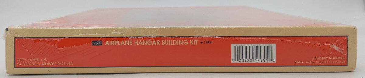 Lionel 6-12951 O / 0-27 Scale Airplane Hangar Building Kit NIB
