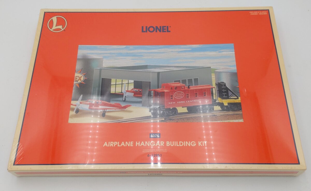 Lionel 6-12951 O / 0-27 Scale Airplane Hangar Building Kit NIB