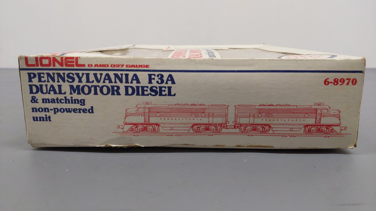 Lionel 6-8970 O Gauge Pennsylvania F3 Tuscan AA Diesel Locomotive Set- 8970/8971 EX/Box