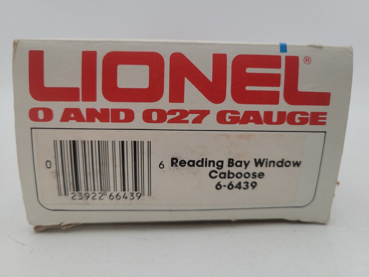 Lionel 6-6439 O Gauge Reading Bay Window Caboose EX/Box
