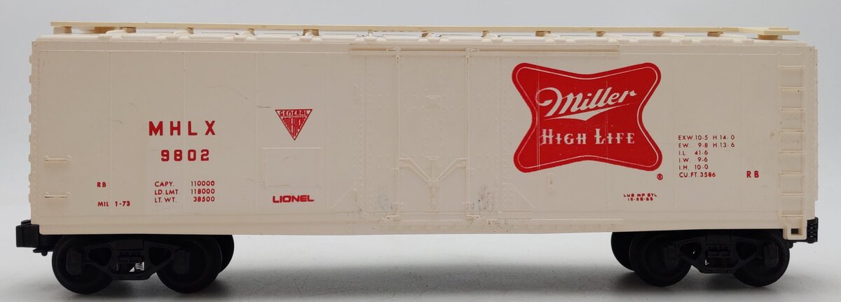Lionel 6-9802 O Gauge Miller High Life Reefer Car #9802 EX/Box