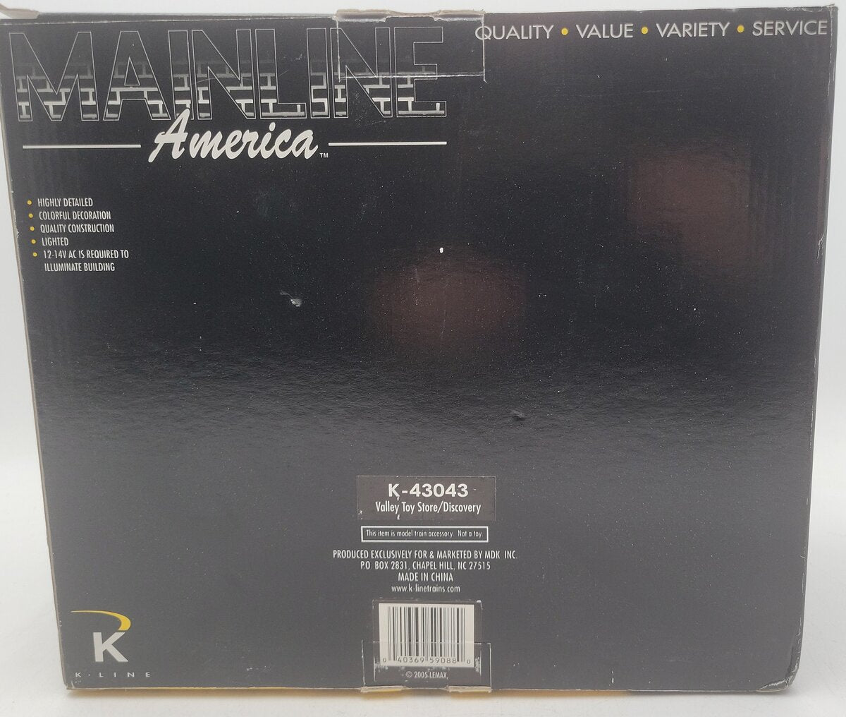 K-Line K43043 Lighted Ceramic Toy Discovery Shop EX/Box