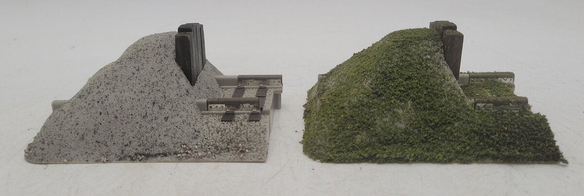 Lionel 6-12059 O Scale Fast Track Earthen Bumpers (Pack of 2)/Box