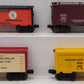 Lionel O Gauge Assorted Freight Cars: #9882, #19513, #9819, #17876 [4] EX/Box