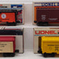 Lionel O Gauge Assorted Freight Cars: #9882, #19513, #9819, #17876 [4] EX/Box