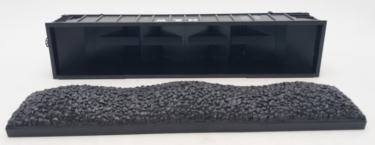 MTH 20-97408 O Norfolk & Western 4-Bay Hopper w/ Coal Load #131410 EX