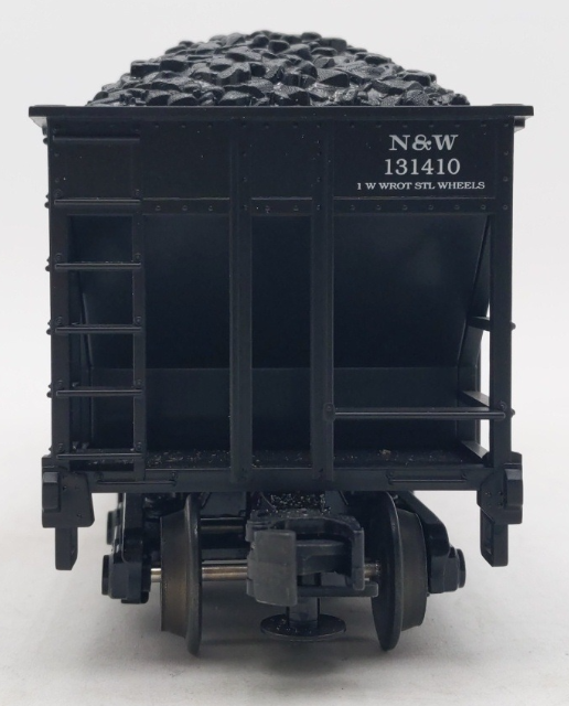 MTH 20-97408 O Norfolk & Western 4-Bay Hopper w/ Coal Load #131410 EX