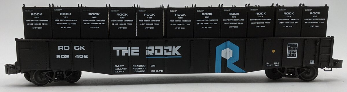 Lionel 6-17480 O The Rock Gondola with Containers LN