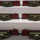 MTH 20-90548 O Gauge New York Central 6-Car 50-Ton 41' Wood Flat Car Set EX/Box