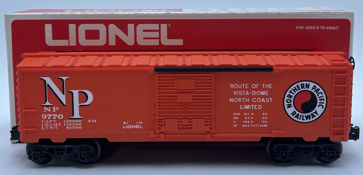 Lionel 6-9770 O Gauge Northern Pacific Boxcar #9770 EX/Box