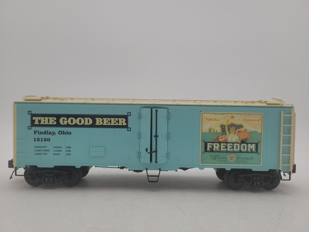 MTH 20-94196 O Gauge Freedom Beer Steel-Sided Reefer Car #12150 EX