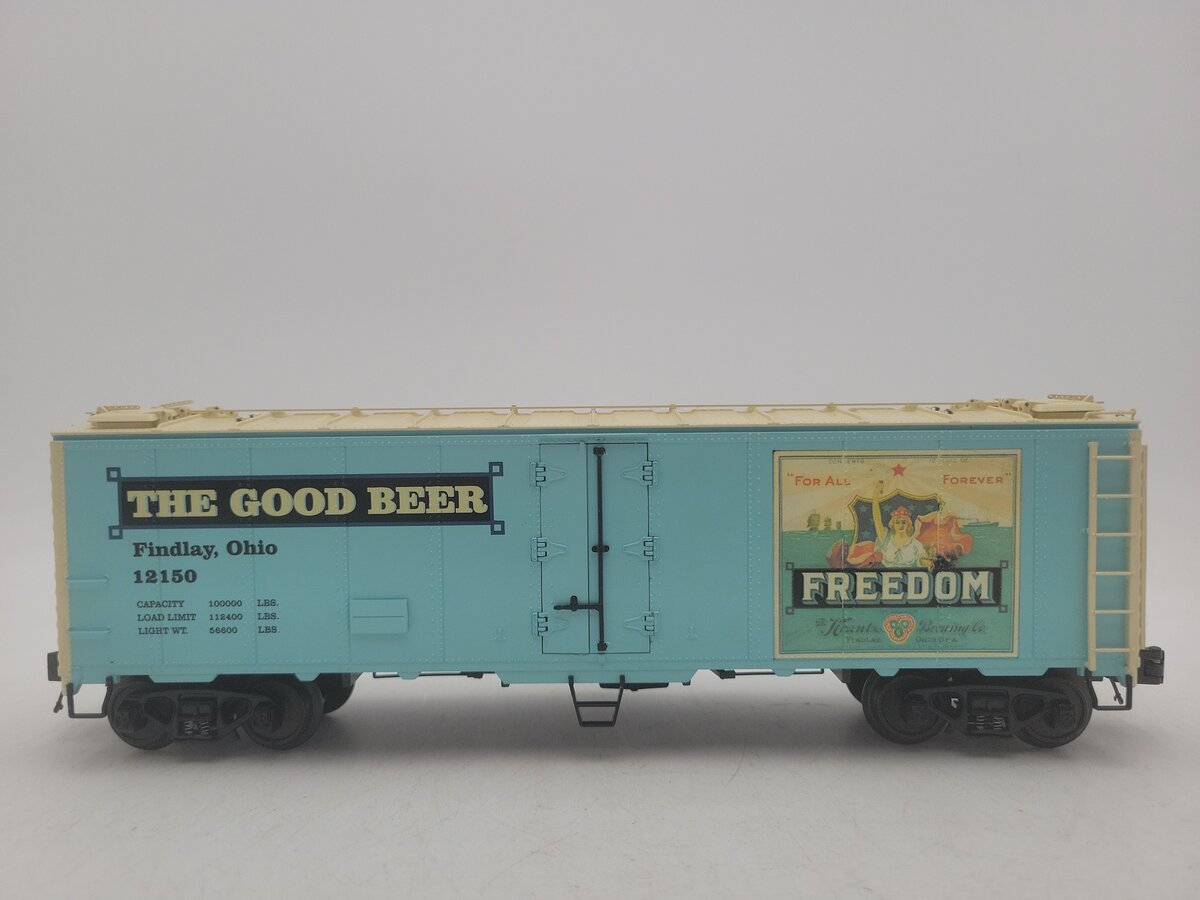 MTH 20-94196 O Gauge Freedom Beer Steel-Sided Reefer Car #12150 EX