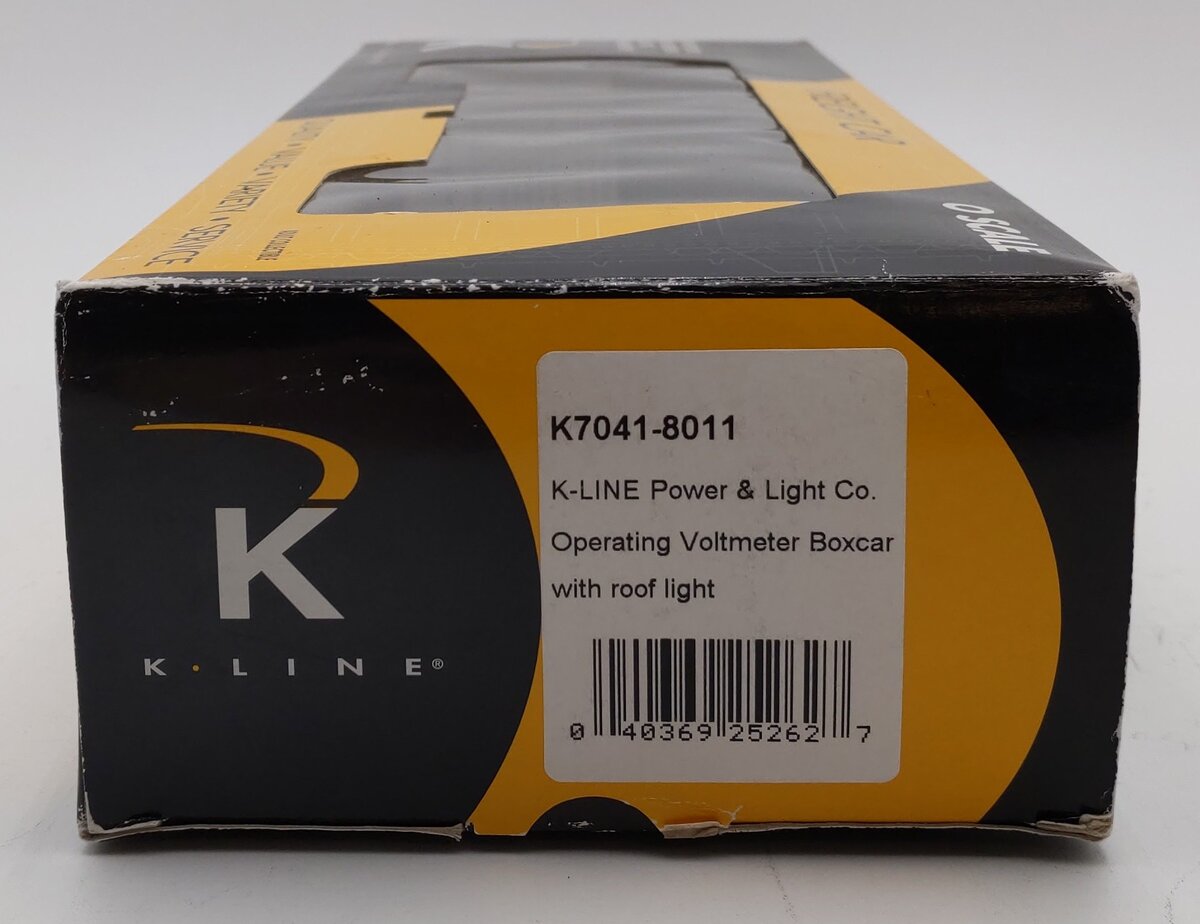 K-Line K7041-8011 Power & Light Company Operating Voltmeter Boxcar #92502 EX/Box