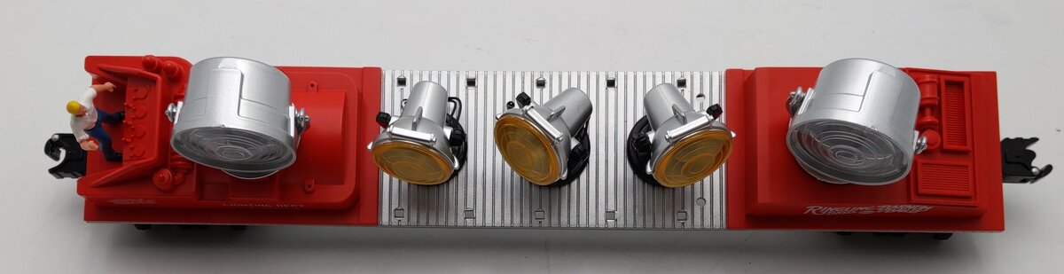 K-Line 6-22244 O Gauge Ringling Bros Operating Searchlight Car w/ 3 Spotlights LN/Box