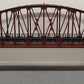 MTH 40-1031 O Gauge 30 Inch Rust Colored Steel Arch Bridge w/ Piers EX