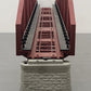 MTH 40-1031 O Gauge 30 Inch Rust Colored Steel Arch Bridge w/ Piers EX