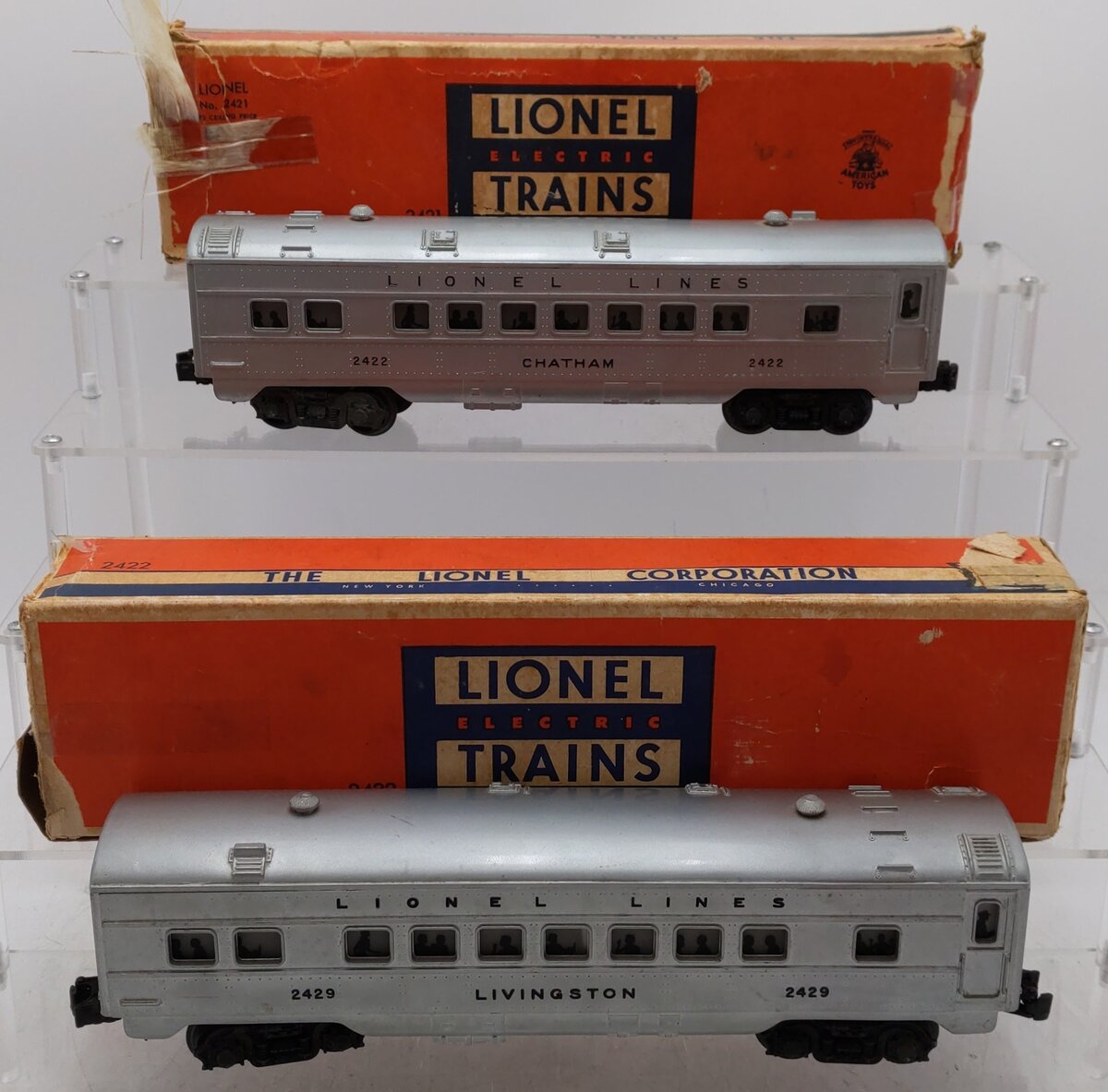 Lionel 1464W Vintage O 2032 Passenger Train Set: 2421 & 2422 VG/Box