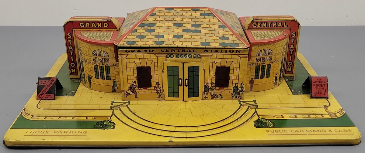 Marx 2940 Vintage O Lithographed Grand Central Station VG