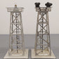 Lionel O Gauge Vintage Floodlight Tower and Rotating Beacon: 394 & 395 VG/Box