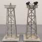 Lionel O Gauge Vintage Floodlight Tower and Rotating Beacon: 394 & 395 VG/Box
