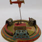 Marx Vintage Aluminum Honeymoon Express Windup Train Toy VG