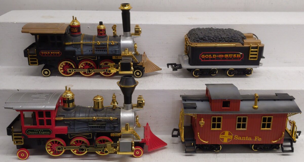 G Scale Assorted Steam Locomotives w/ Tender and Caboose [4] EX