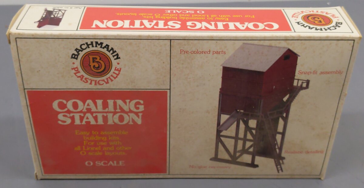 Bachmann 1957 O Plasticville Coaling Station Snap-Fit Building Kit VG/Box